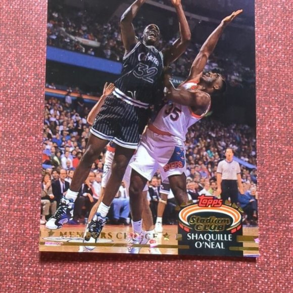 1992-93 Topps Stadium Club Members Choice Shaquille O'Neal Rookie Card #201 RC - Picture 2 of 6